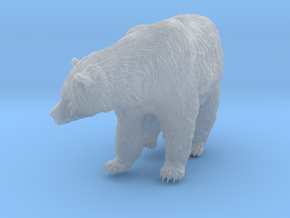 Grizzly Bear 1:9 Female standing in waterfall in Clear Ultra Fine Detail Plastic