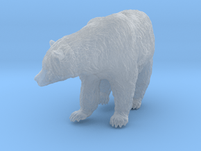 Grizzly Bear 1:25 Female standing in waterfall in Clear Ultra Fine Detail Plastic
