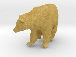 Grizzly Bear 1:32 Female standing in waterfall in Tan Fine Detail Plastic