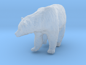 Grizzly Bear 1:87 Female standing in waterfall in Clear Ultra Fine Detail Plastic
