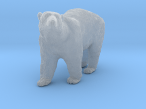 Polar Bear 1:12 Large Male in Clear Ultra Fine Detail Plastic
