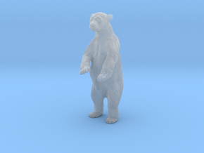 Polar Bear 1:6 Juvenile on two legs in Clear Ultra Fine Detail Plastic