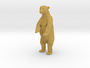 Polar Bear 1:9 Juvenile on two legs in Tan Fine Detail Plastic