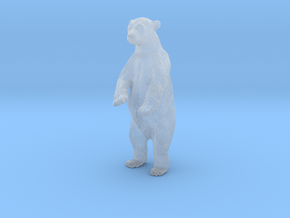 Polar Bear 1:16 Juvenile on two legs in Clear Ultra Fine Detail Plastic
