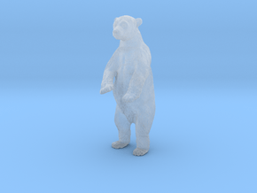 Polar Bear 1:20 Juvenile on two legs in Clear Ultra Fine Detail Plastic