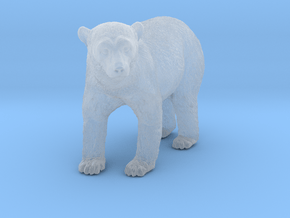 Polar Bear 1:45 Standing Juvenile in Clear Ultra Fine Detail Plastic