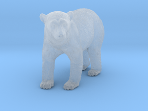 Polar Bear 1:64 Standing Juvenile in Clear Ultra Fine Detail Plastic