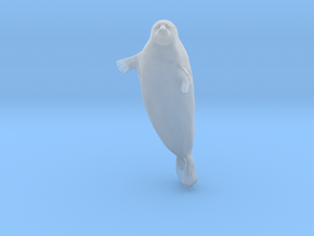 Ringed Seal 1:6 Head above the water in Clear Ultra Fine Detail Plastic