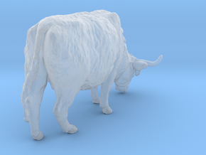 Highland Cattle 1:56 Grazing Female 1 in Clear Ultra Fine Detail Plastic