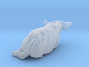 Highland Cattle 1:160 Lying Female in Clear Ultra Fine Detail Plastic