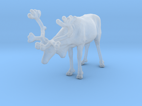 Reindeer 1:72 Standing Female 1 (mirrored) in Clear Ultra Fine Detail Plastic