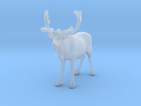 Reindeer 1:72 Female with mouth open (mirrored) in Clear Ultra Fine Detail Plastic