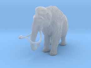 Woolly Mammoth 1:64 Standing Female in Clear Ultra Fine Detail Plastic