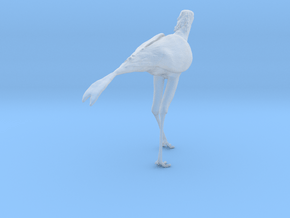 Secretarybird 1:15 Walking in Clear Ultra Fine Detail Plastic