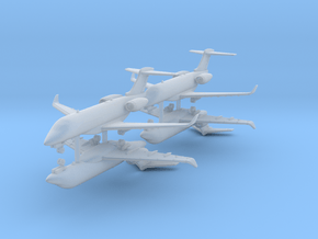 1:400 - Challenger 300 [x4] in Clear Ultra Fine Detail Plastic