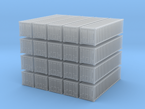 1:400_40' Container [x20][A] in Clear Ultra Fine Detail Plastic