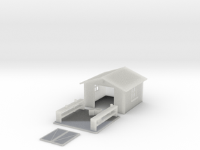 N-Scale Backyard Shed (Revised) in Clear Ultra Fine Detail Plastic