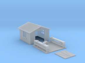 HO-Scale Backyard Shed (Revised) in Clear Ultra Fine Detail Plastic