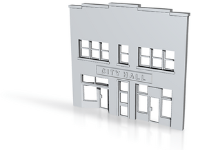 N-Scale City Hall Facade in Clear Ultra Fine Detail Plastic