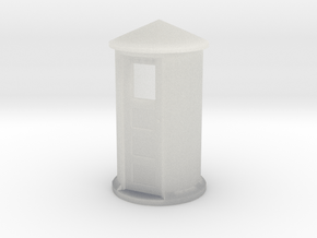 N-Scale SP Concrete Phone Booth in Clear Ultra Fine Detail Plastic