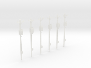 N-Scale Power Poles - Transfomer Pack in Clear Ultra Fine Detail Plastic