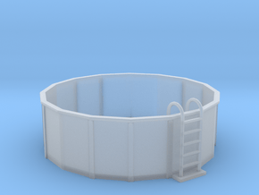 O-Scale 12-Foot Swimming Pool in Clear Ultra Fine Detail Plastic