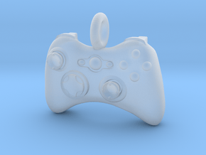 XBox 360 Controller Pendant in Clear Ultra Fine Detail Plastic