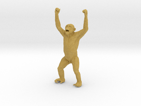 Chimpanzee 1:16 Male with raised arms in Tan Fine Detail Plastic