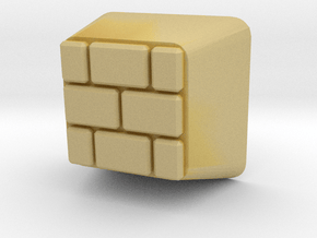 Brick Block Cherry MX Keycap in Tan Fine Detail Plastic