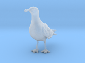 Glaucous Gull 1:25 Standing 1 in Clear Ultra Fine Detail Plastic