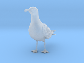 Glaucous Gull 1:9 Standing 1 in Clear Ultra Fine Detail Plastic