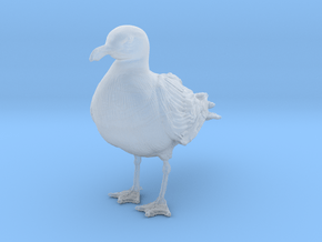 Glaucous Gull 1:9 Standing 2 in Clear Ultra Fine Detail Plastic