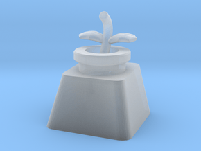 Piranha Plant Body Cherry MX Keycap in Clear Ultra Fine Detail Plastic