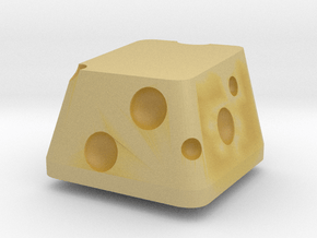 Topre Cheese Keycap in Tan Fine Detail Plastic