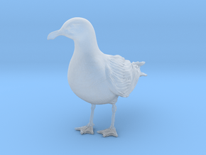 Glaucous Gull 1:12 Standing 3 in Clear Ultra Fine Detail Plastic