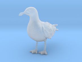 Glaucous Gull 1:16 Standing 3 in Clear Ultra Fine Detail Plastic