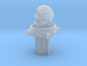 Astronaut/Diver Skull (For Cherry MX Keycap) in Clear Ultra Fine Detail Plastic