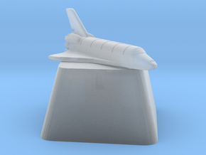 Enterprise Shuttle Cherry MX Keycap in Clear Ultra Fine Detail Plastic