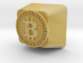 Bitcoin Cherry MX Keycap in Tan Fine Detail Plastic