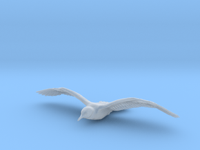 Herring Gull 1:12 Flying 1 in Clear Ultra Fine Detail Plastic