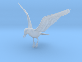 Herring Gull 1:9 Flying 2 in Clear Ultra Fine Detail Plastic