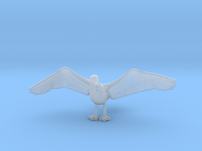 Herring Gull 1:32 Wings spread in Clear Ultra Fine Detail Plastic