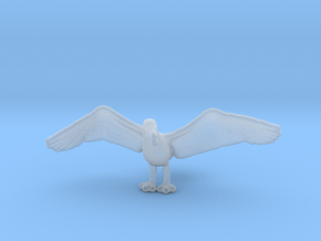 Herring Gull 1:45 Wings spread in Clear Ultra Fine Detail Plastic
