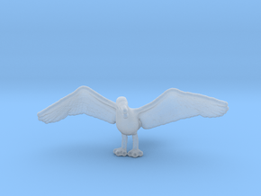 Herring Gull 1:48 Wings spread in Clear Ultra Fine Detail Plastic