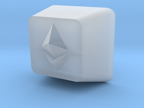 Ethereum Cherry MX Keycap in Clear Ultra Fine Detail Plastic