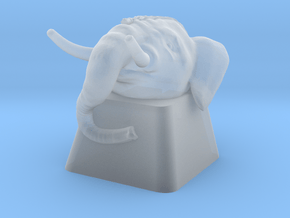 Elephant Cherry MX Keycap in Clear Ultra Fine Detail Plastic