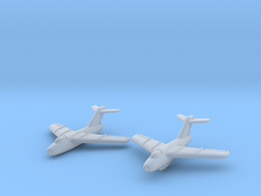 Lavochkin La-15 Fantail (2 planes set) 1/285 6mm in Clear Ultra Fine Detail Plastic