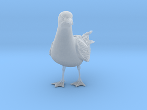Herring Gull 1:6 Standing 1 in Clear Ultra Fine Detail Plastic
