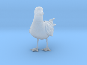 Herring Gull 1:9 Standing 1 in Clear Ultra Fine Detail Plastic