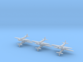 Caproni Ca.309 Ghibli 1/700 (6 airplanes) in Clear Ultra Fine Detail Plastic